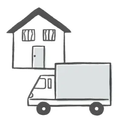 配送のイラスト