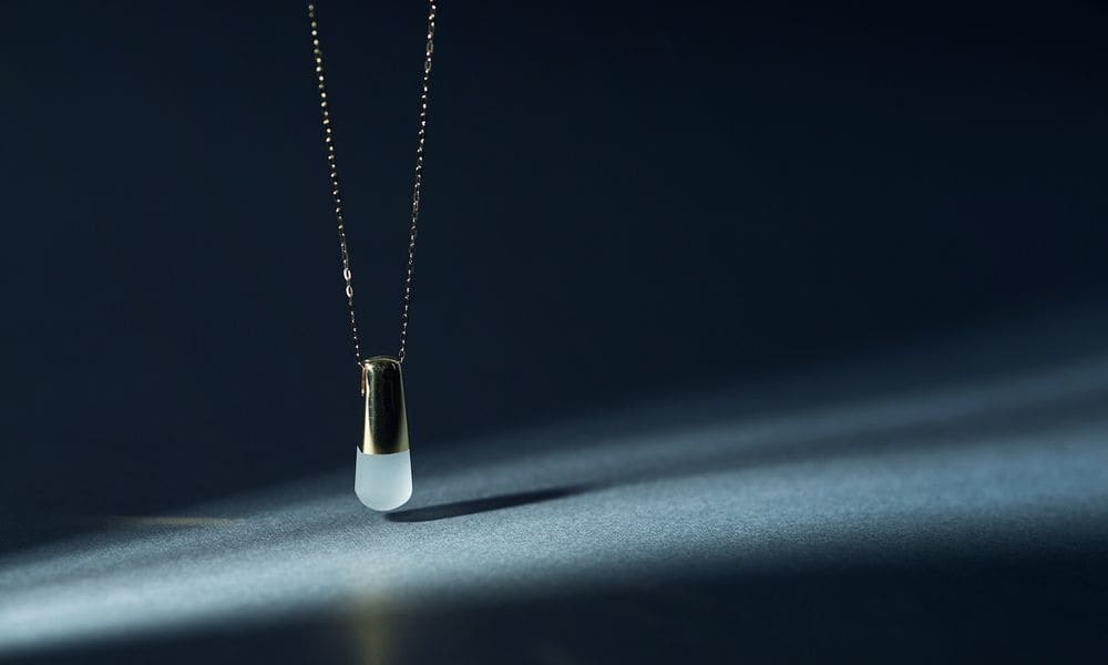 天然石のご遺骨ペンダント「星のおくりもの」消水晶